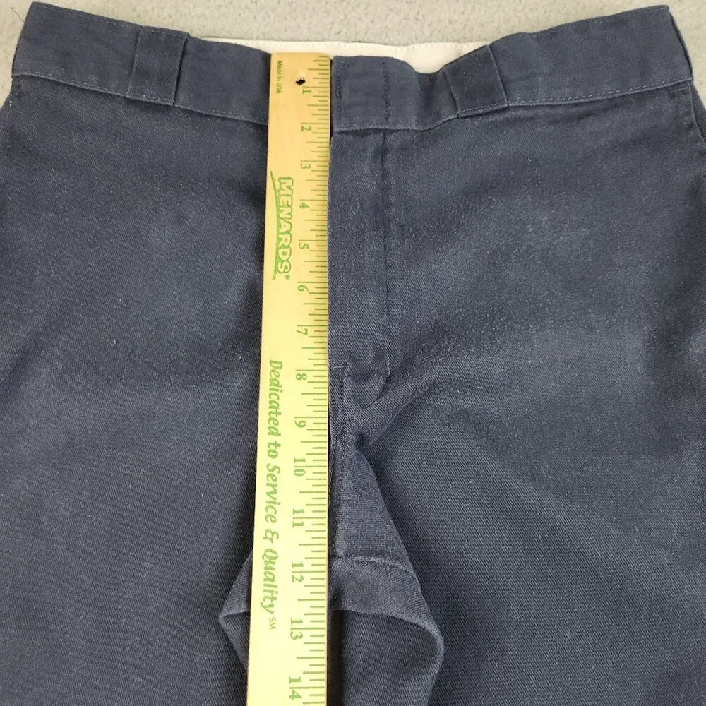 Dickies Pants Men's 33x32 874 Original Fit Flex Dark Blue Straight Leg Workwear - Picture 4 of 12